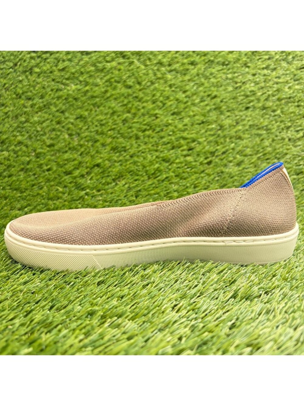 Rothy's The Original Womens Size 7.5 Tan Casual Walking Slip On Shoes Sneakers - Picture 2 of 9